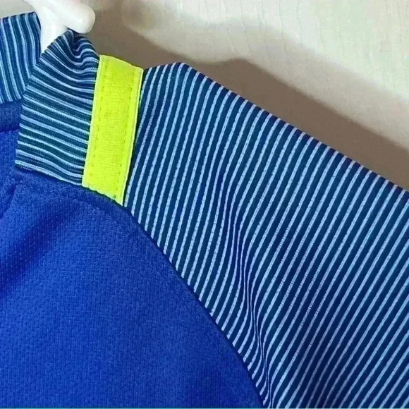 Brazil Authentic Soccer Jersey Nike Men Small Blue Drifit 2016 - Picture 7 of 9